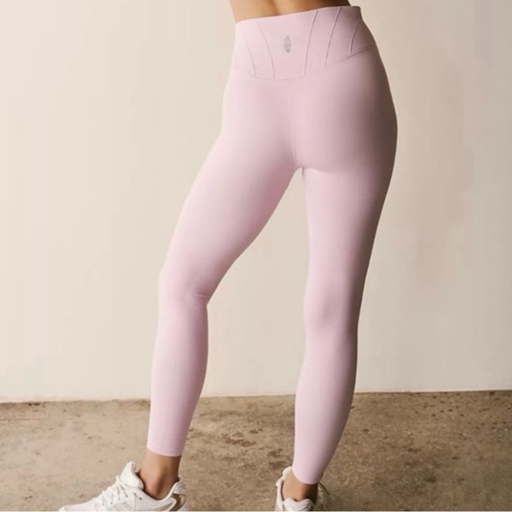 New free people movement baby pink leggings